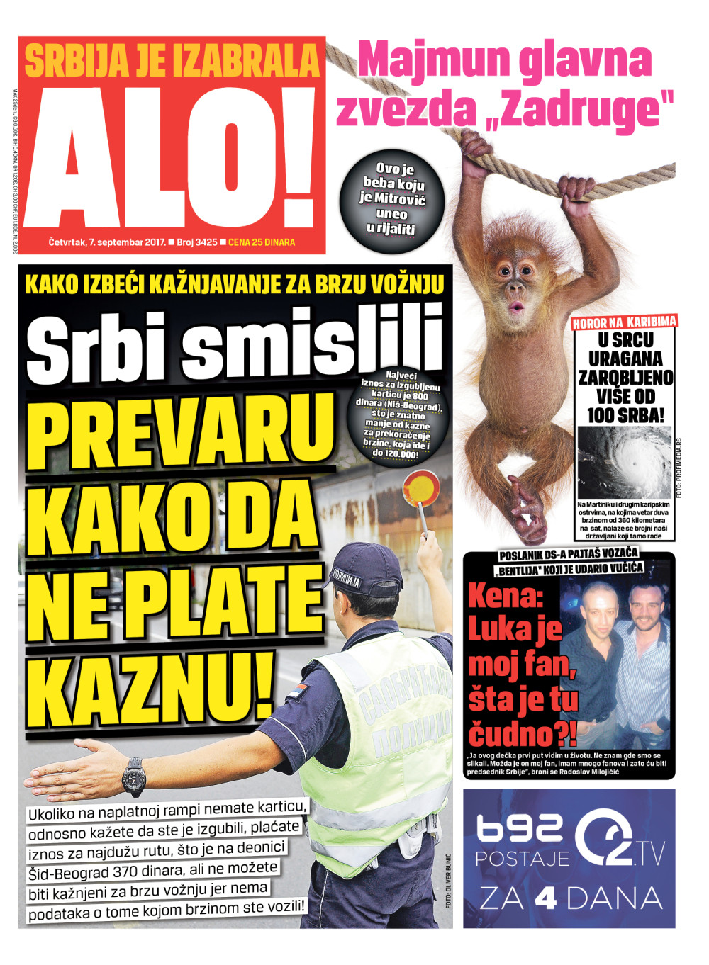 Naslovna za: 7.9.2017