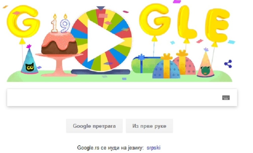 Gugl slavi 19. rođendan