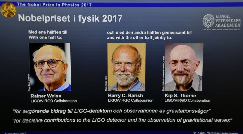 Vajs, Baris i Torn dobitnici Nobelove nagrade za fiziku