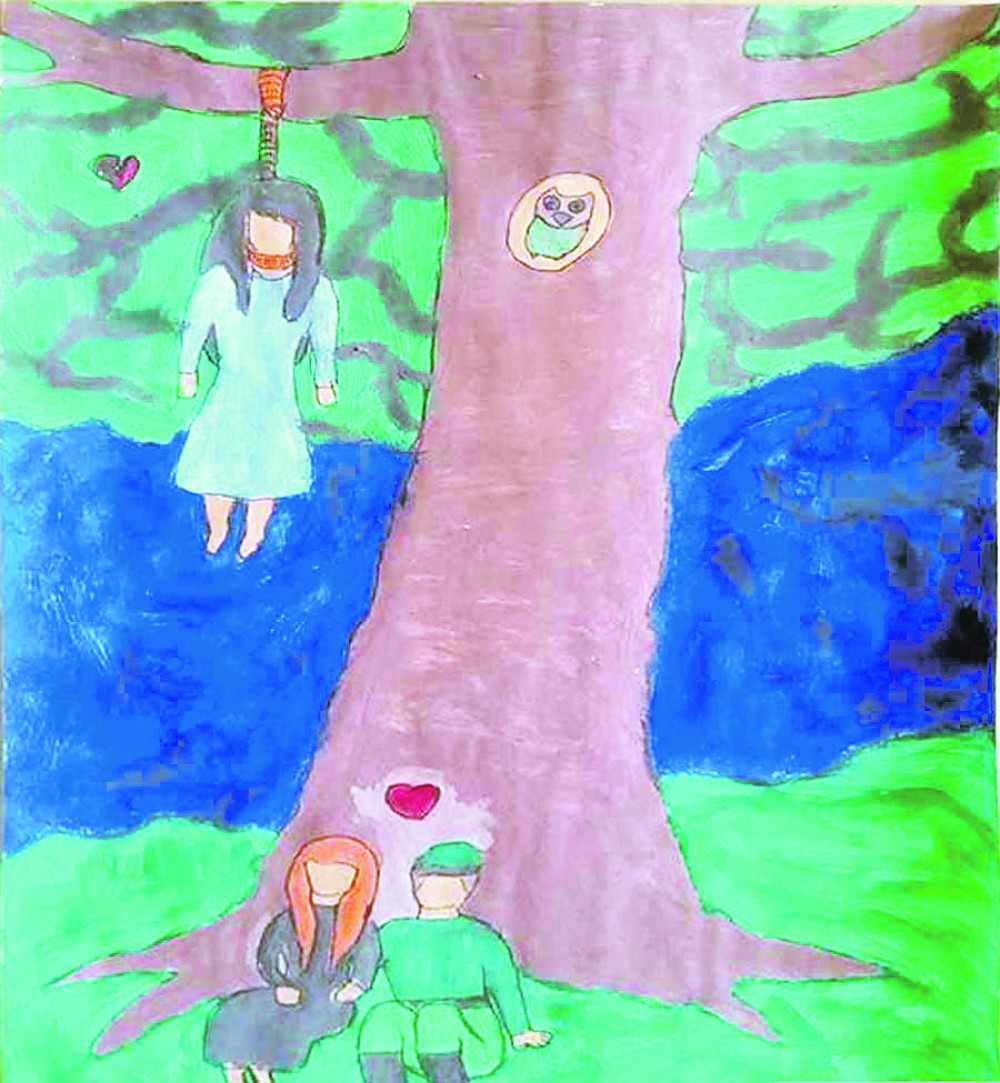 Na času likovnog osmakinja nacrtala obešenu devojku!