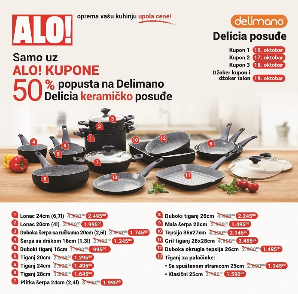 Opremite kuhinju upola cene uz novu ALO! akciju