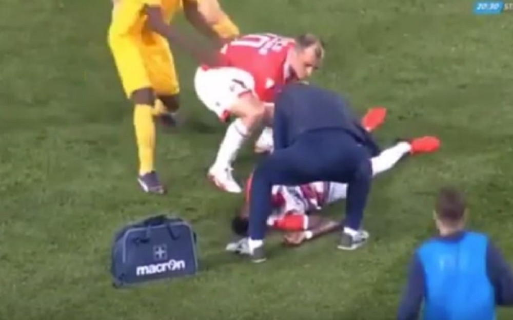 Frimpong trenirao posle potresa mozga