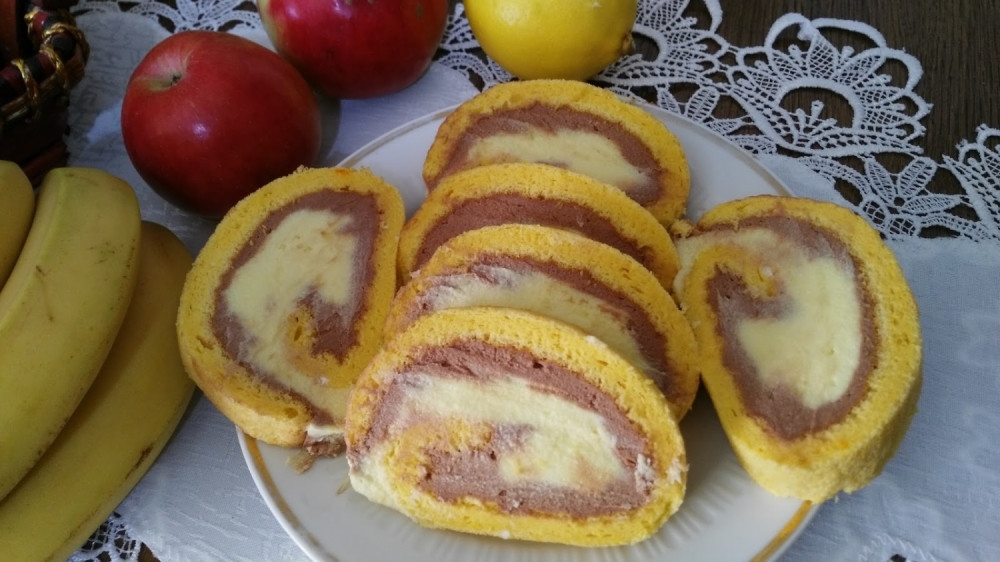 Dvobojni kremasti rolat bolji od torte (VIDEO)