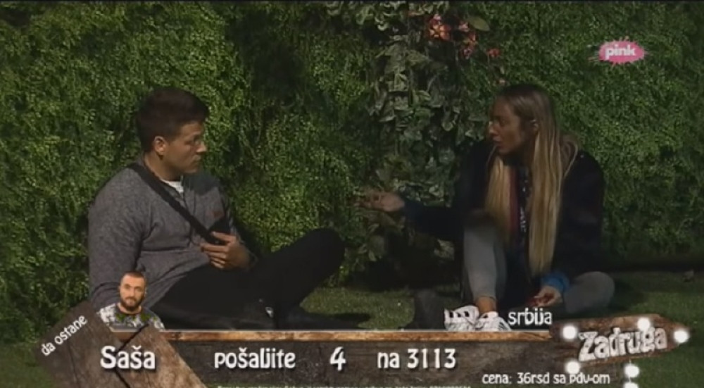 Slobi se žena meša u vezu, a Luna bi sad da ga izbaci iz "Zadruge"! (VIDEO)