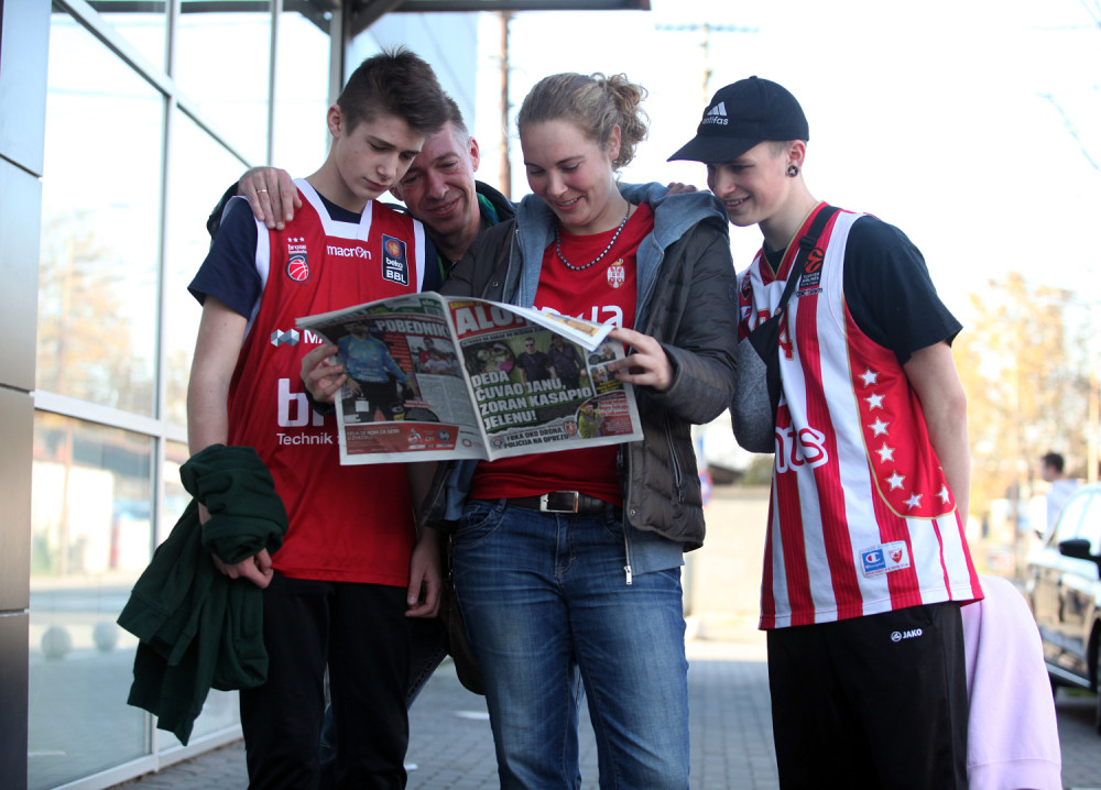 Nemački navijači u Beogradu, veruju da će Bamberg srušiti Zvezdu!