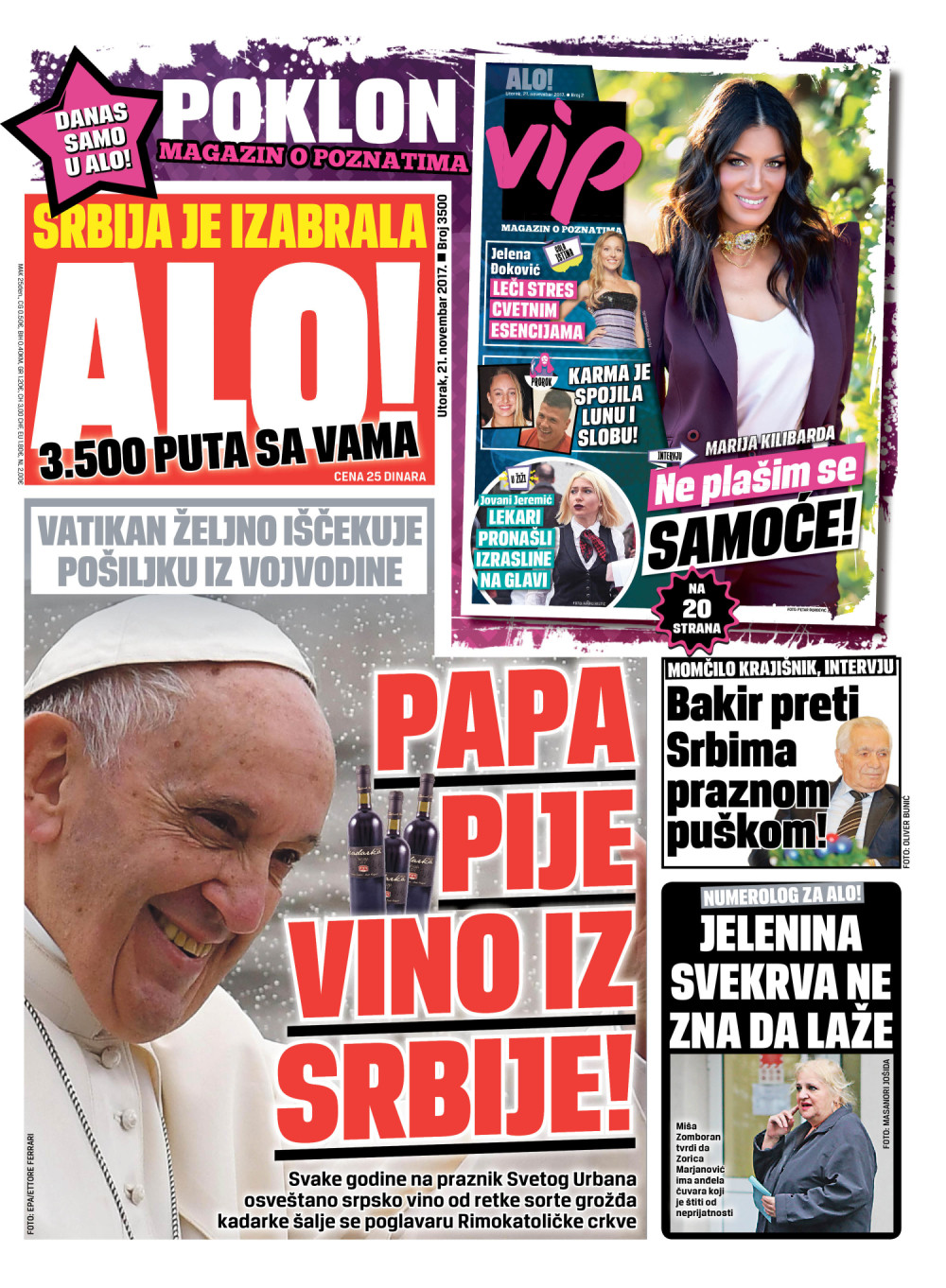 Naslovna za: 21.11.2017