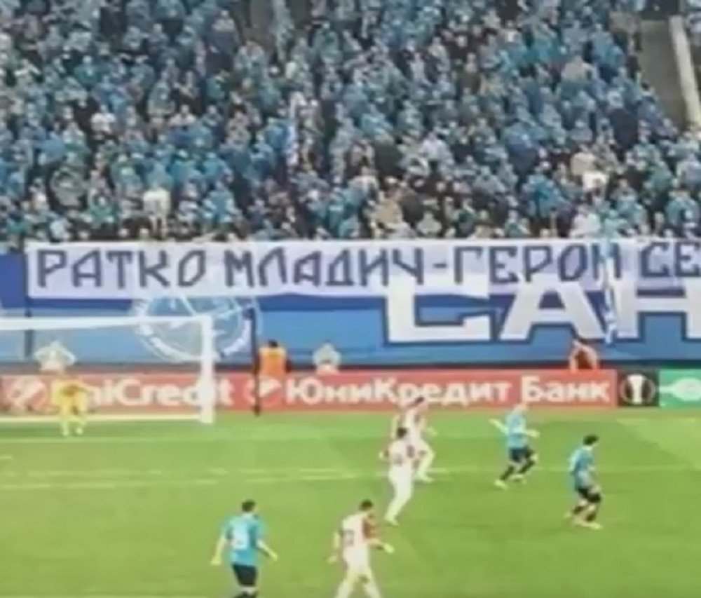 Zenit kažnjen zbog Ratka Mladića!