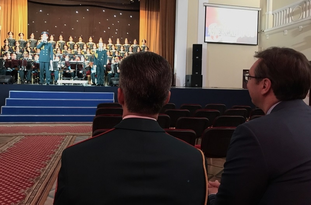 Ansambl Aleksandrov održao koncert za Vučića i delegaciju Srbije