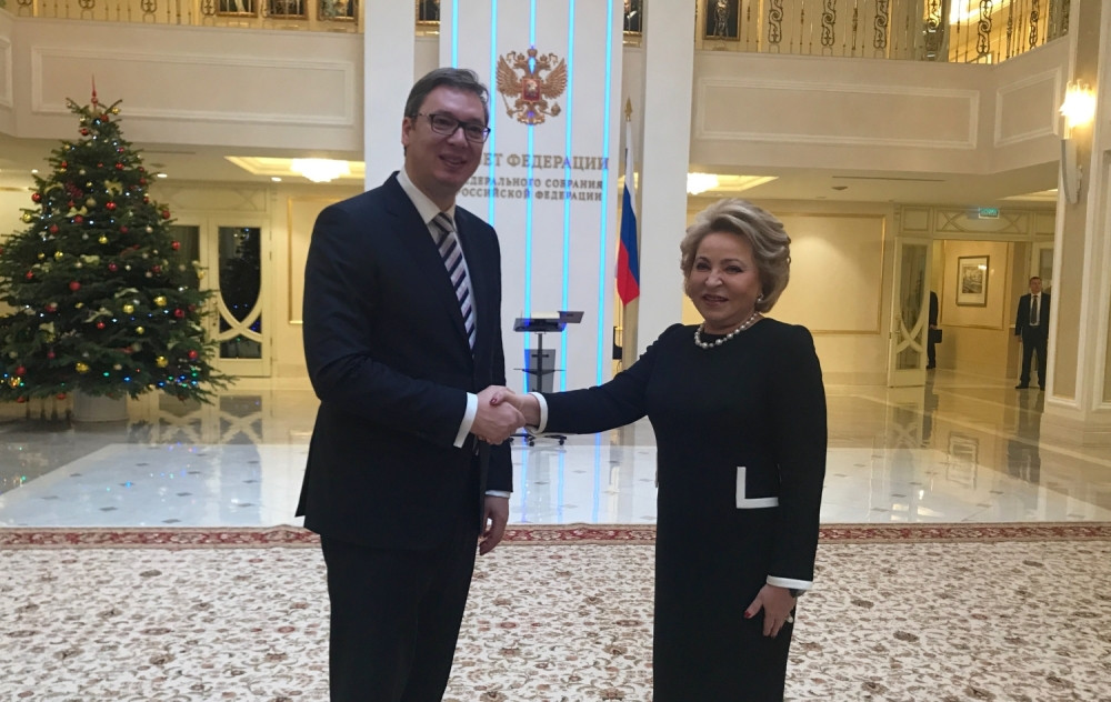 Vučić se sastao sa Matvijenko