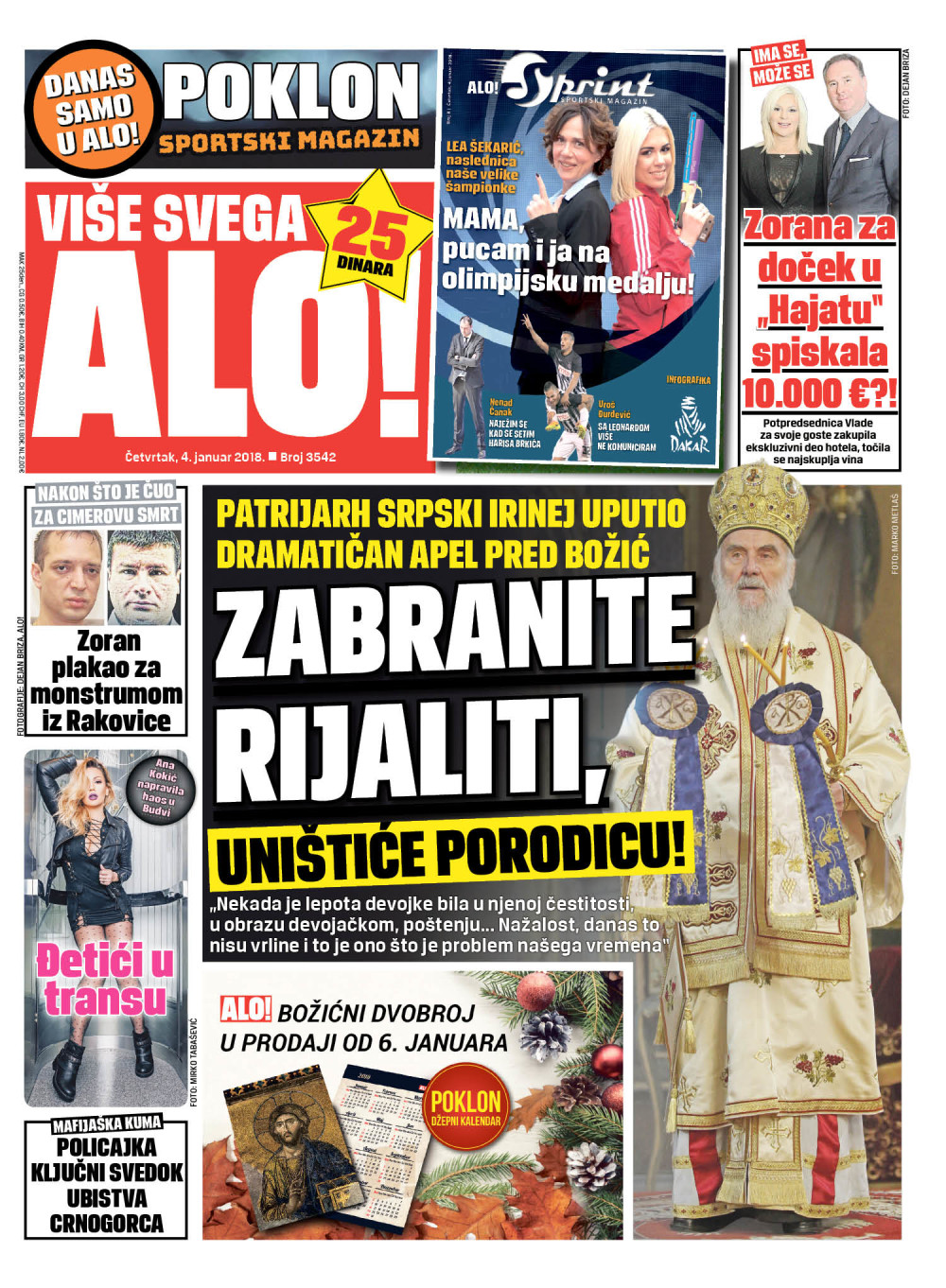 Naslovna za: 4.1.2018