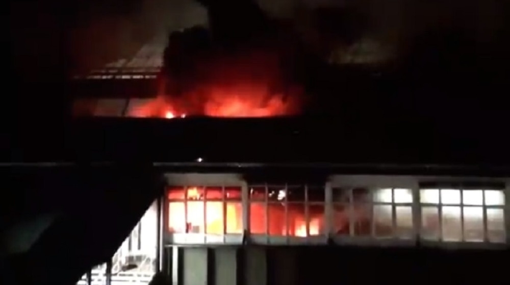 Veliki požar na železničkoj stanici (VIDEO)