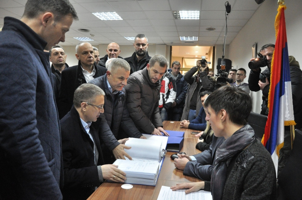 Predata lista "Aleksandar Vučić - Zato što volimo Beograd"