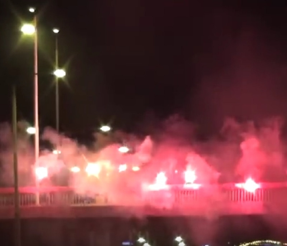 Navijači dočekali Zvezdu posle priprema