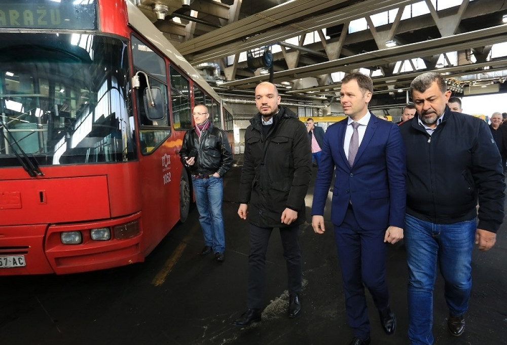 Gradonačelnik sa radnicima GSP-a