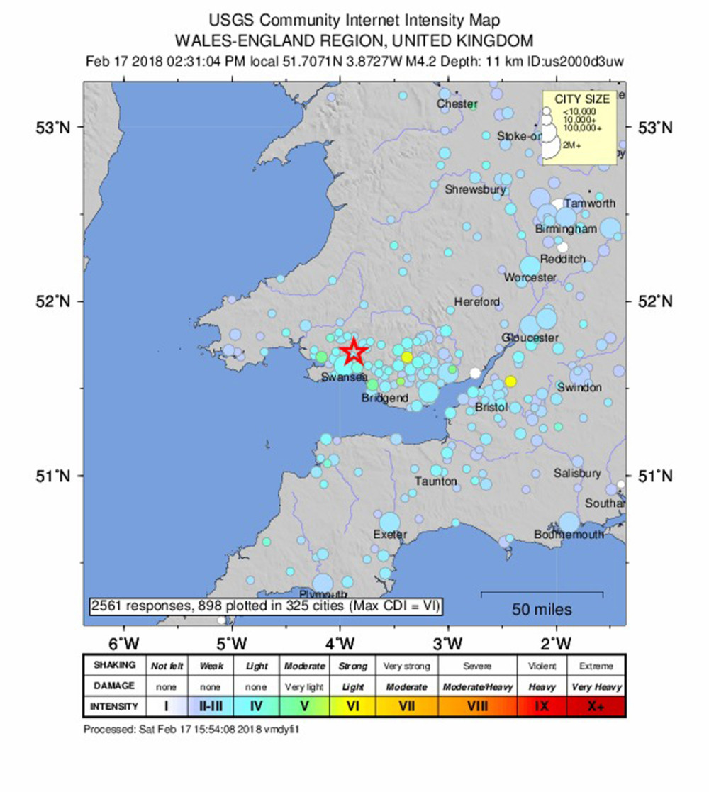 Zemljotres pogodio Veliku Britaniju