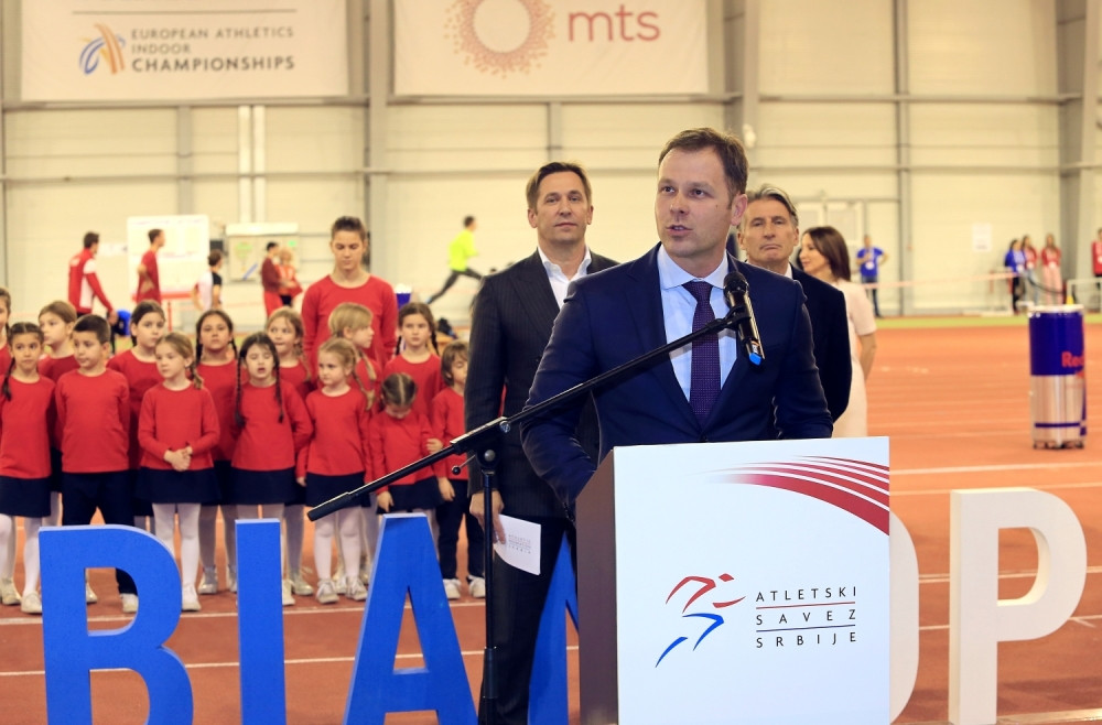 Siniša Mali otvorio atletski miting "Srbija open"