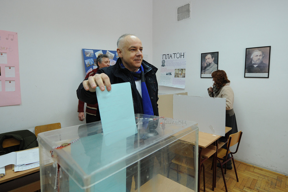 Zoran Radojičić glasao u Muzičkoj školi na Vračaru