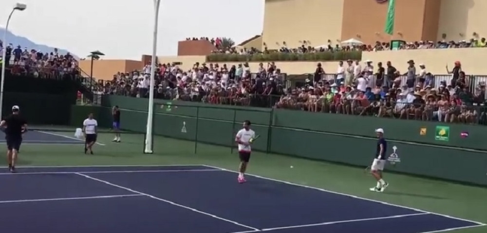 Nole i Federer trenirali jedan pored drugog!