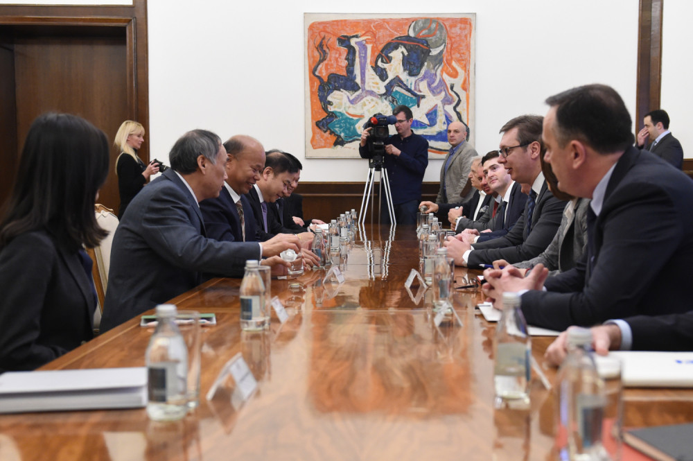 Vučić sa predstavnicima kineske kompanije Zijin