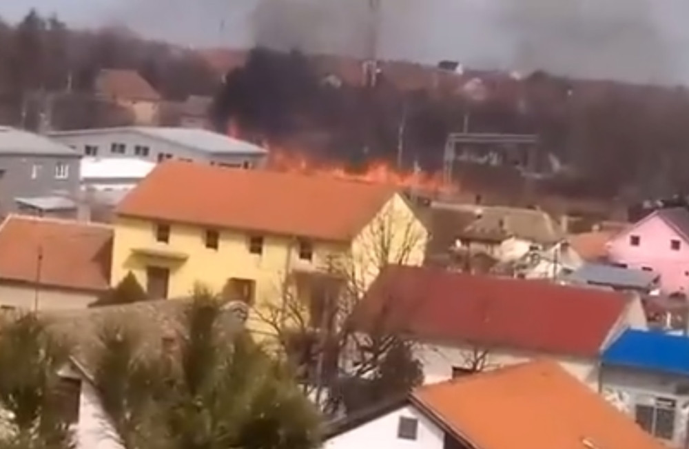 Požar u Pančevu kod SC "Mladost"