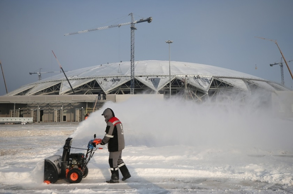 Žure da završe stadion u Samari gde će "Orlovi" igrati protiv Kostarike (FOTO)