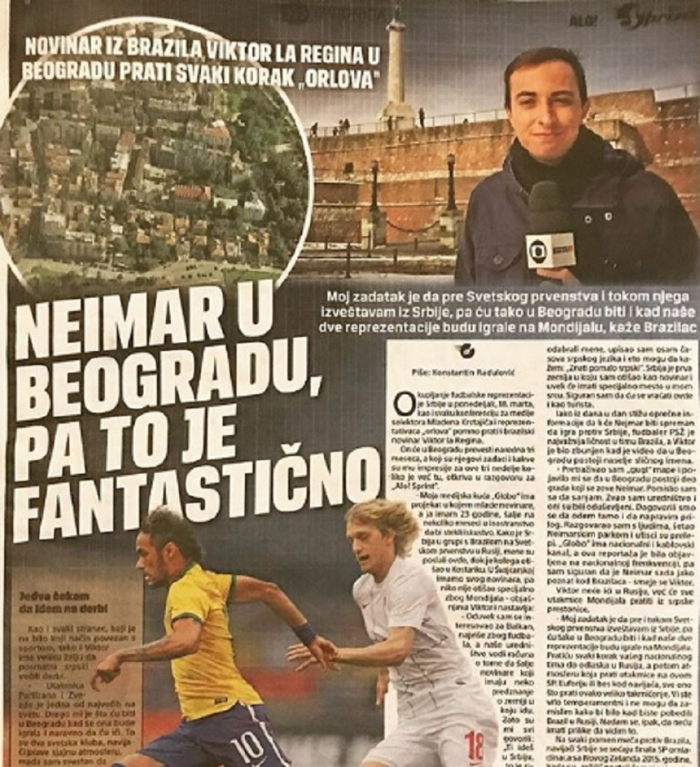 "Alo! Sprint" i priča o beogradskom Neimaru stigla i do Brazila (FOTO)