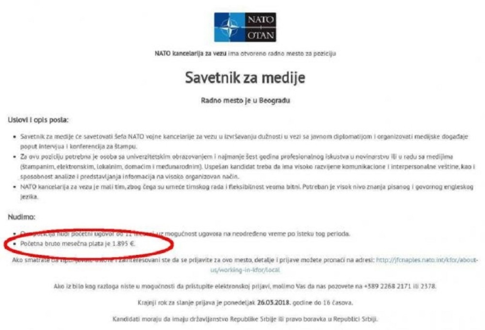 Da li biste radili za NATO?