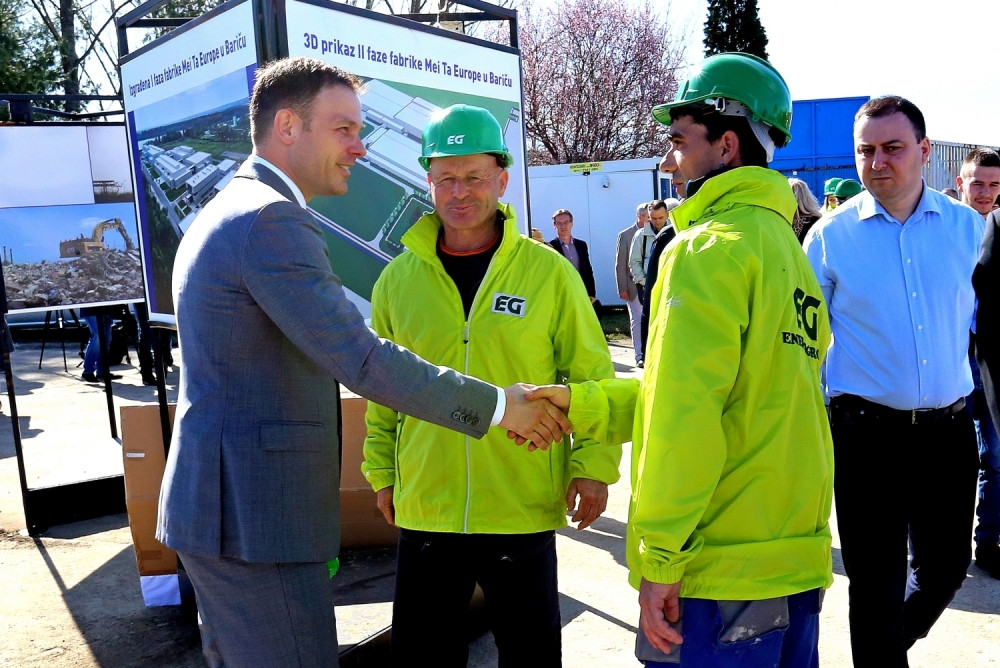 Počela izgradnja druge fabrike „Meita” u Obrenovcu