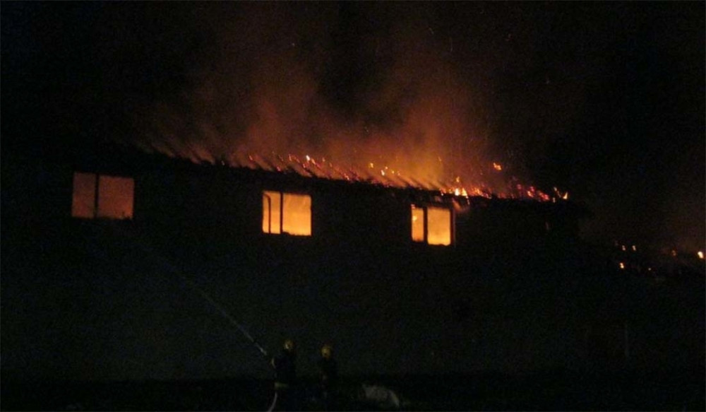 Veliki požar u Ristovcu, izgorela fabrika nameštaja