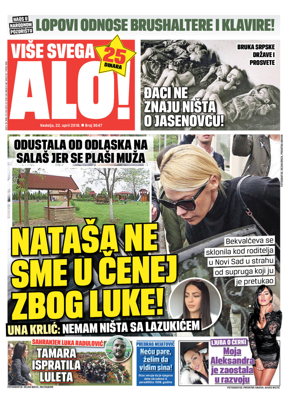 Naslovna za: 22.4.2018