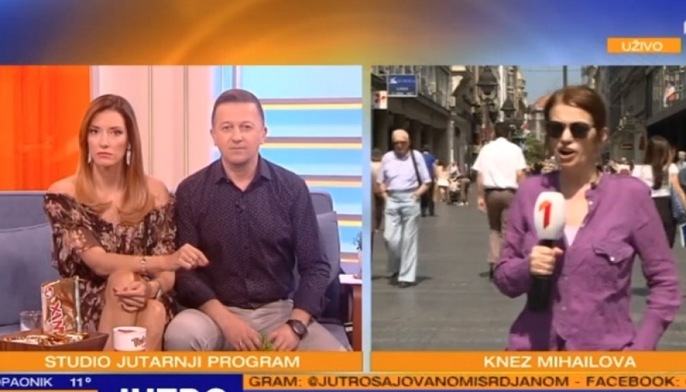 Jovana i Srđan zbunjeno gledali u ekran, pa hitno prekinuli uključenje!