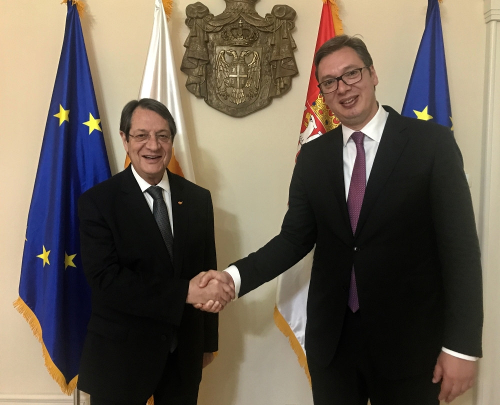 Vučić priredio svečanu večeru za predsednika Kipra