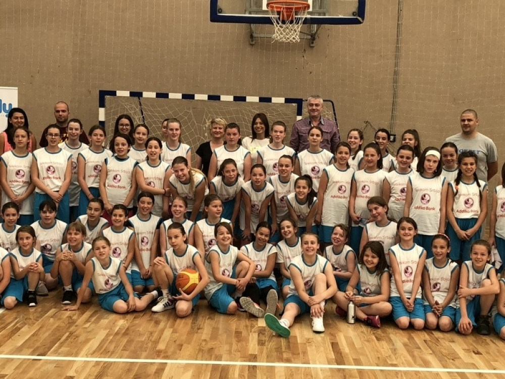 Devojčica iz škole košarke Marine Maljković u Majdanu