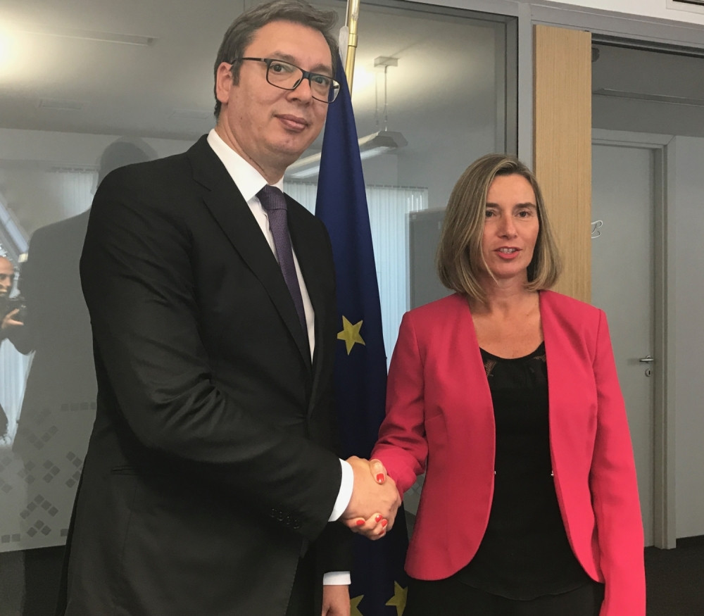 Predsednik Srbije sastao se sa Federikom Mogerini