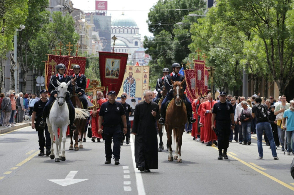Litija gradskim ulicama i liturgija u Vaznesenjskoj crkvi!