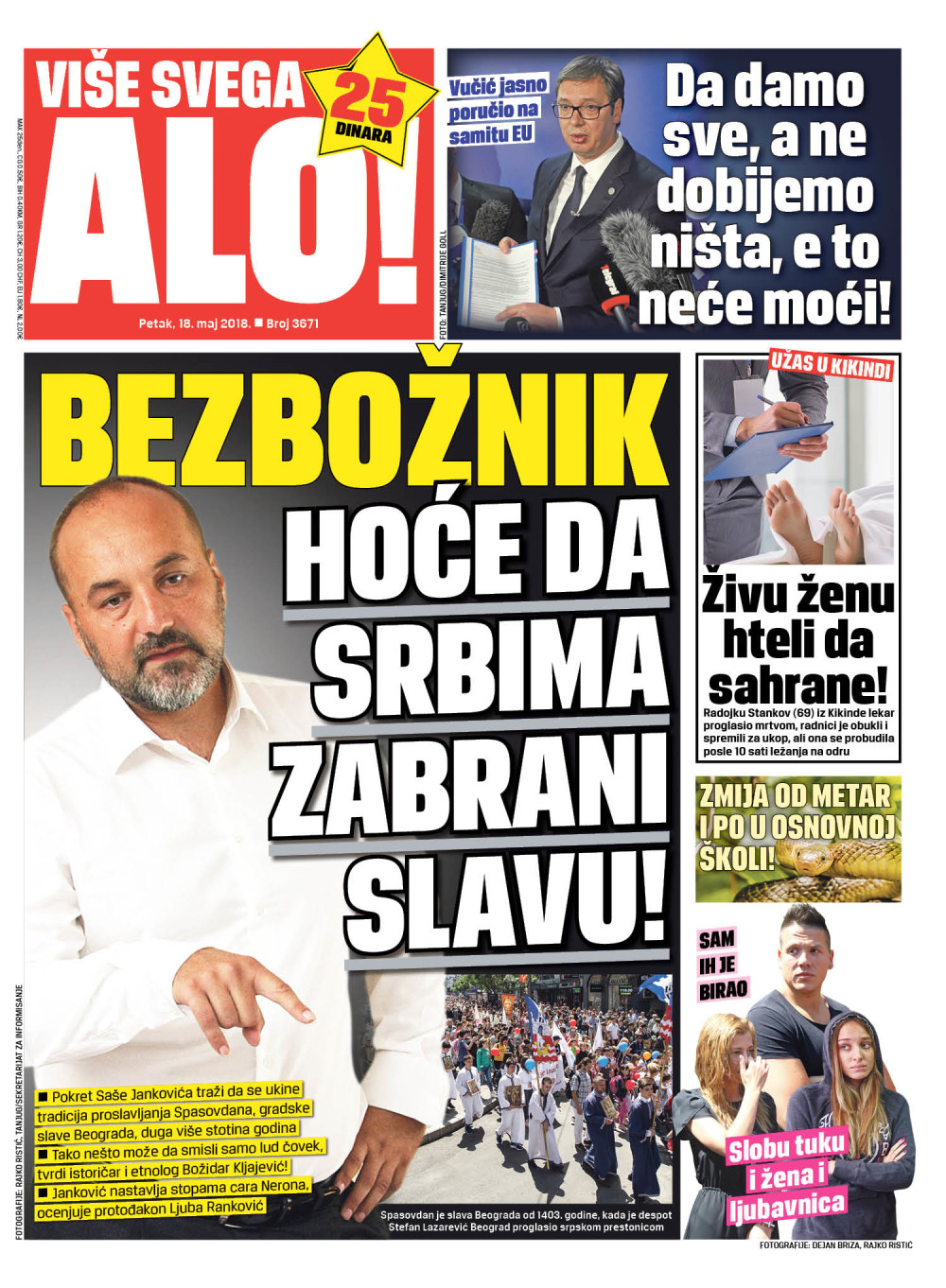 Naslovna za: 18.5.2018