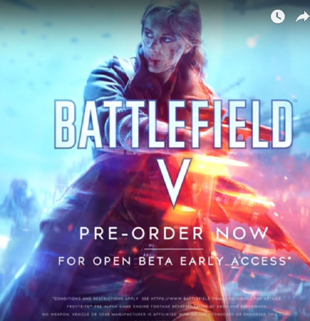 Za nastavak „Battlefield V“, ne treba budžiti mašinu