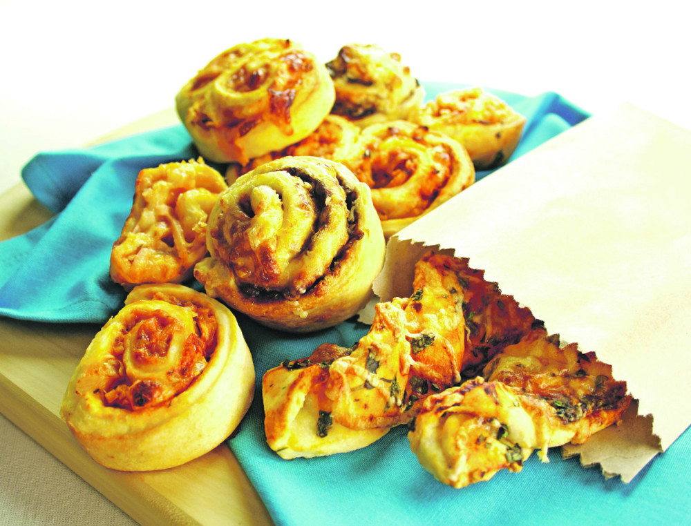 Pužići sa sirom i šunkom