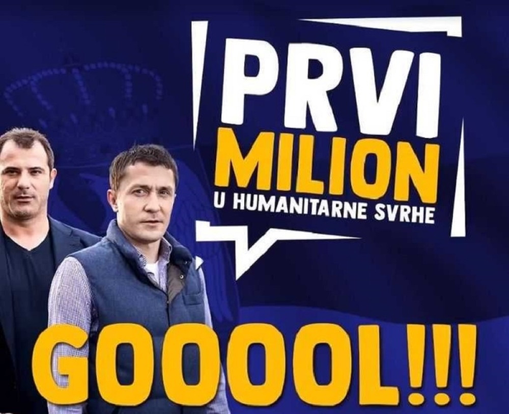 Prvi milion, zahvaljujući golu orlova u Rusiji, kompanija Mozzart doniraće u humanitarne svrhe