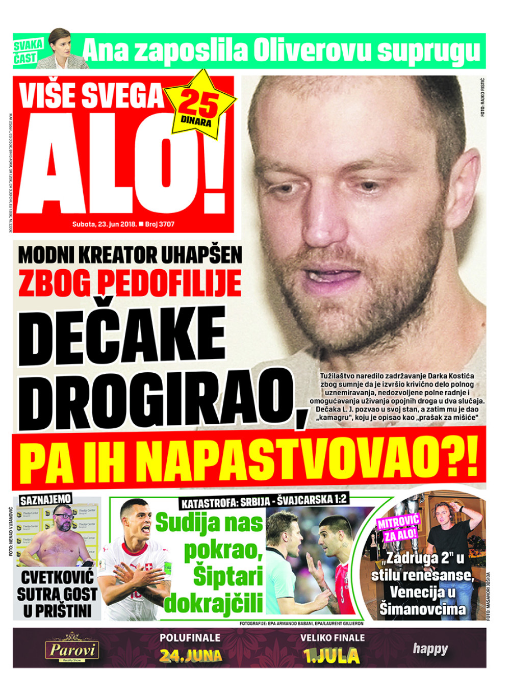 Naslovna za: 23.6.2018
