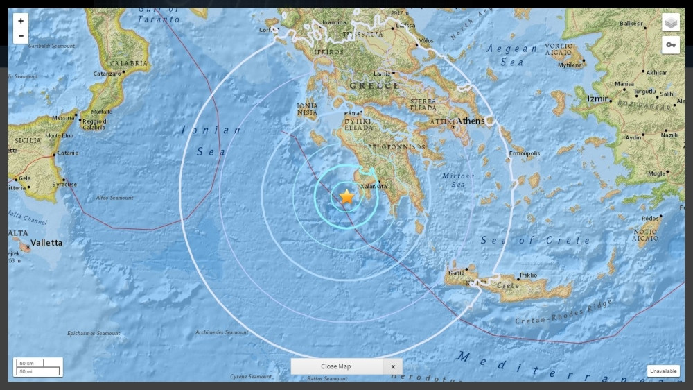 Snažan ZEMLJOTRES U GRČKOJ!