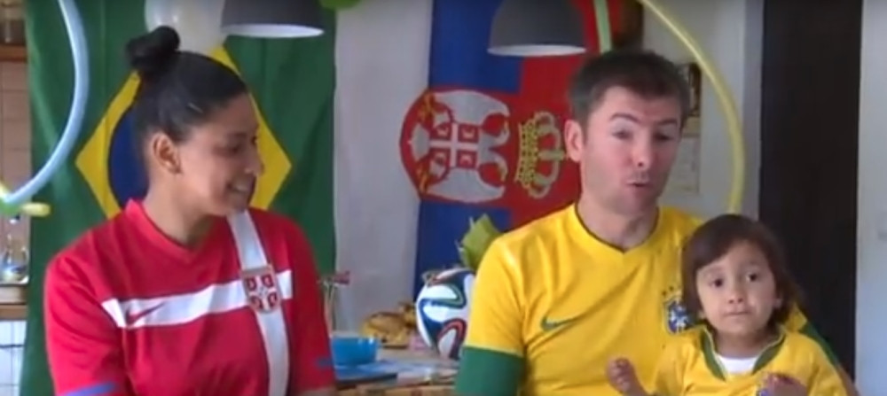 On je SRBIN, ona BRAZILKA, a evo za koga će sutra ova porodica navijati!
