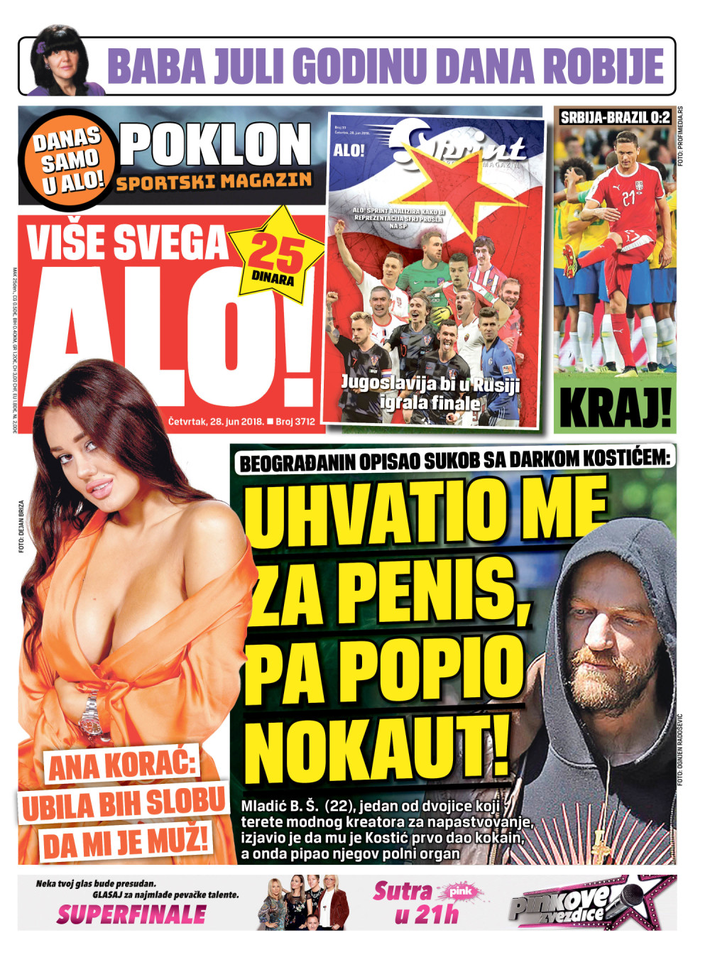 Naslovna za: 28.6.2018