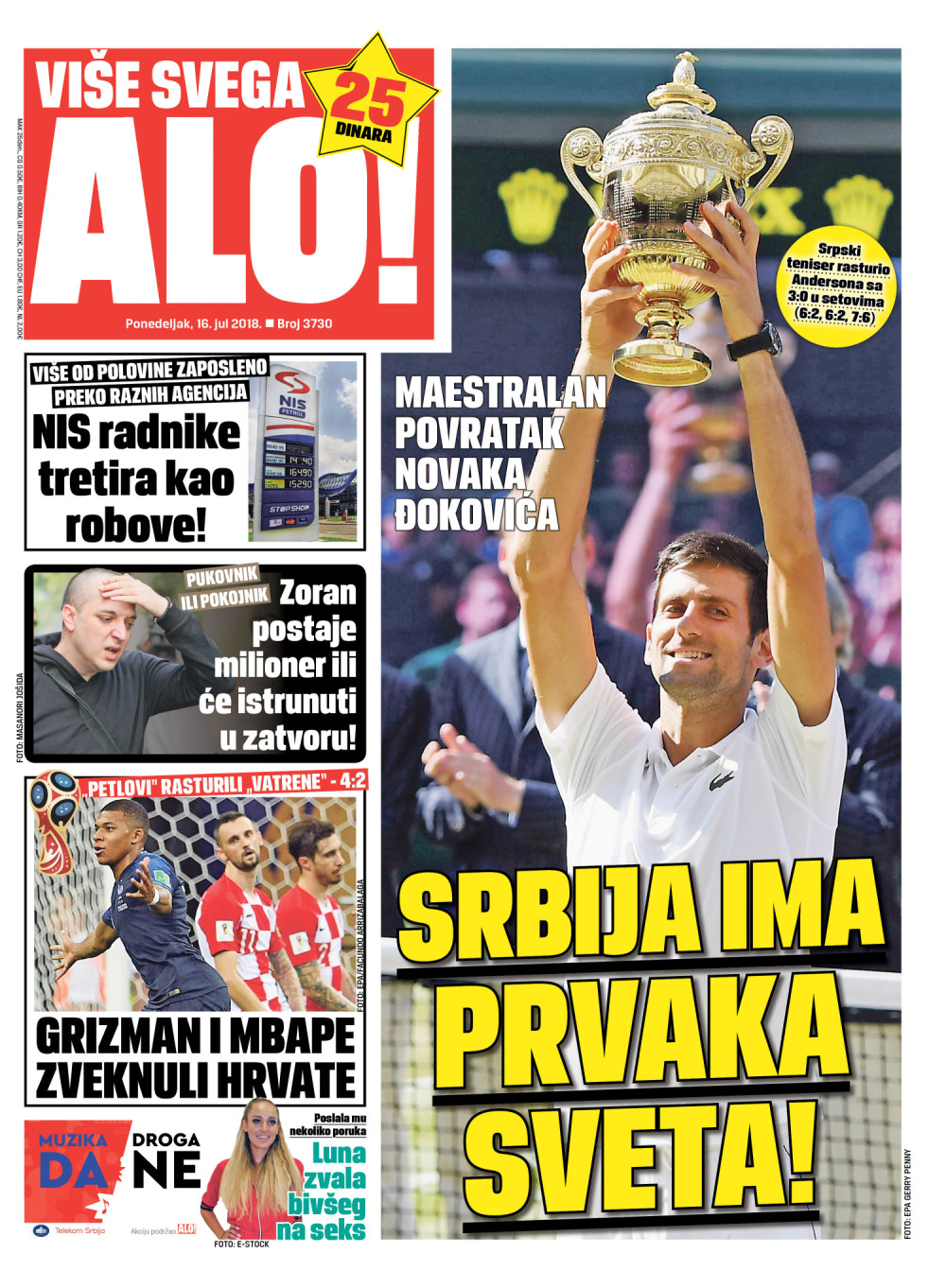 Naslovna za: 16.7.2018