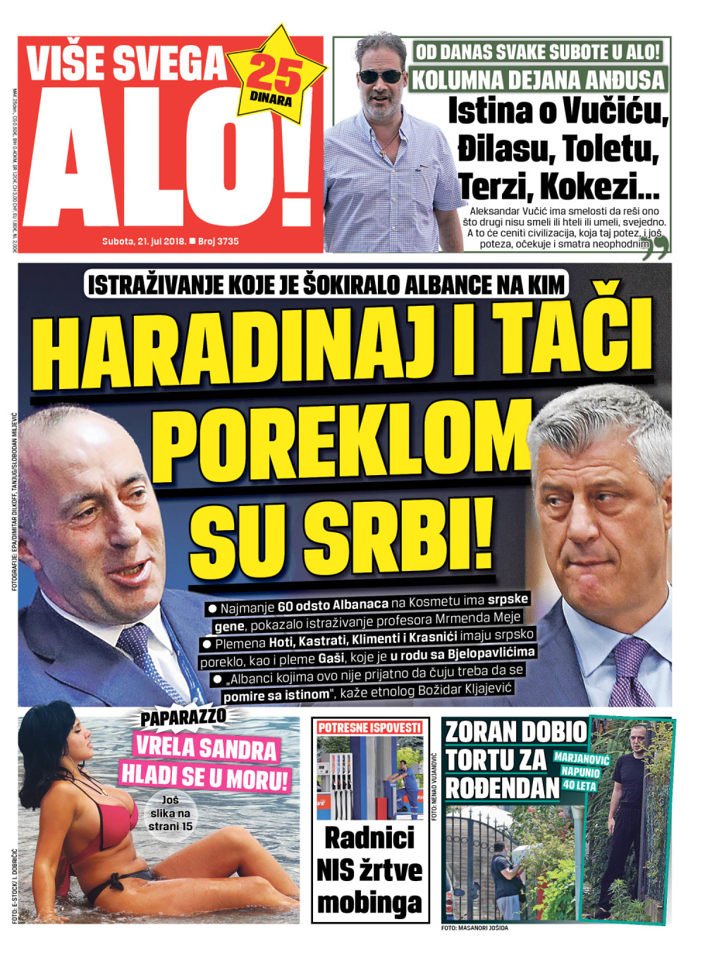 Naslovna za: 21.7.2018