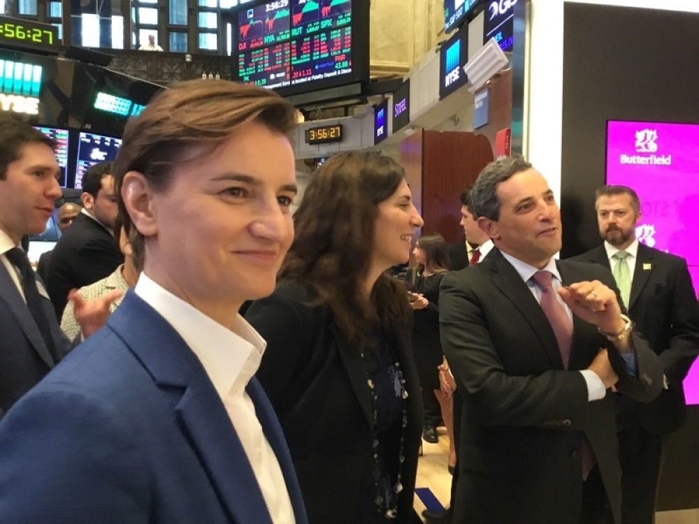 Ana Brnabić posetila NJUJORŠKU BERZU (FOTO)