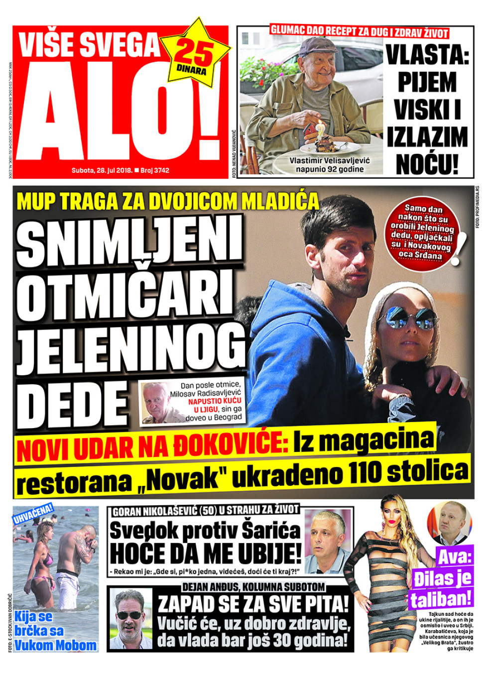Naslovna za: 28.7.2018