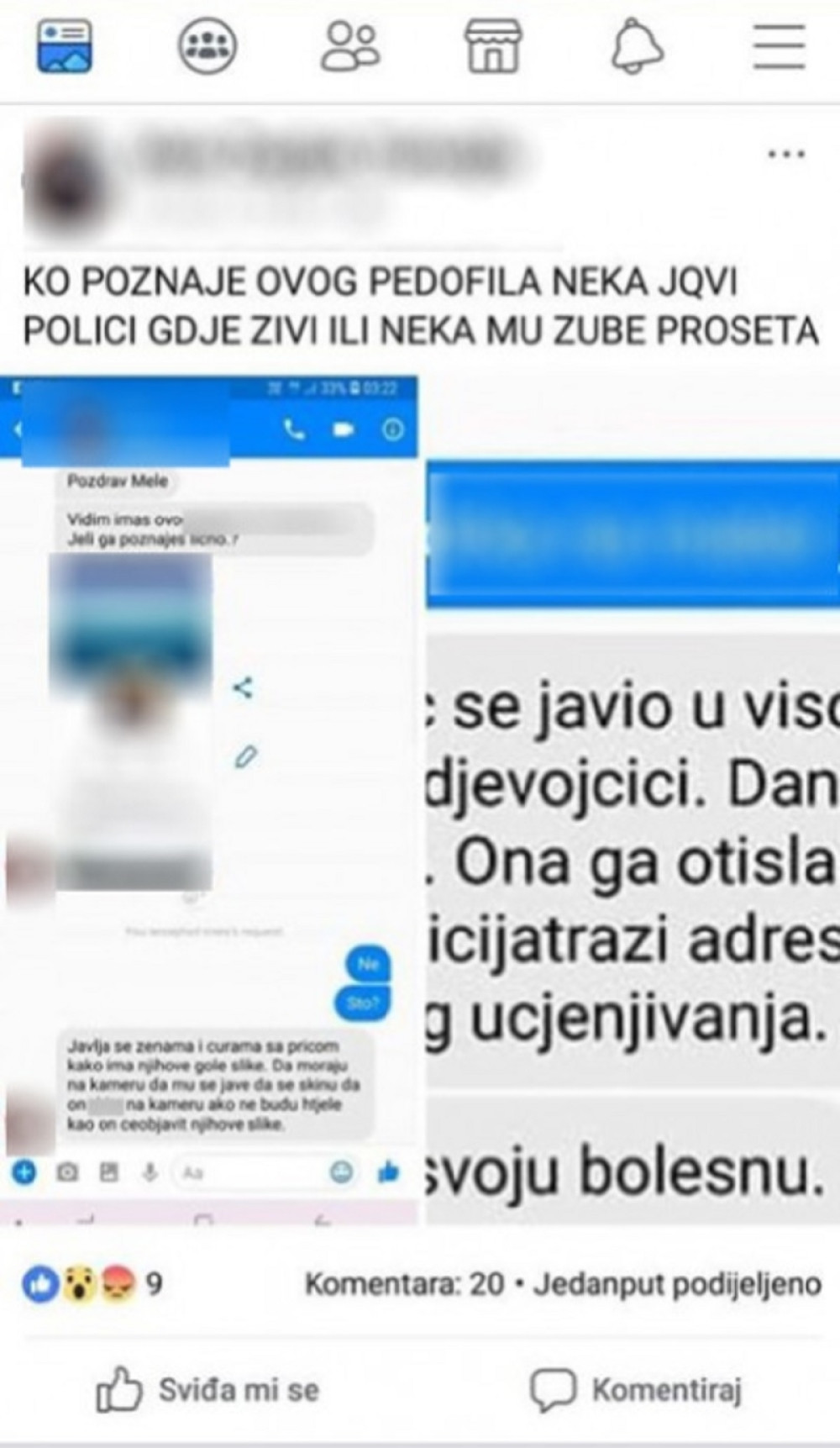 Manijak se javlja devojkama na Fejsbuku tvrdeći da poseduje njihove gole fotografije, a onda ih UCENJUJE NA OVAJ NAČIN (FOTO)
