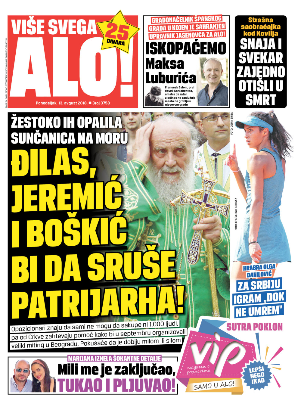 Naslovna za: 13.8.2018