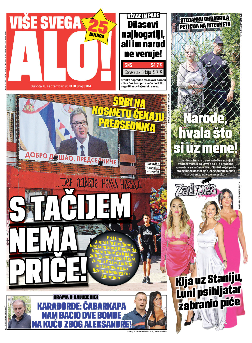 Naslovna za: 8.9.2018